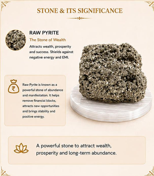 ORIGINAL RAW PYRITE STONE WITH RAW SELENITE PLATE