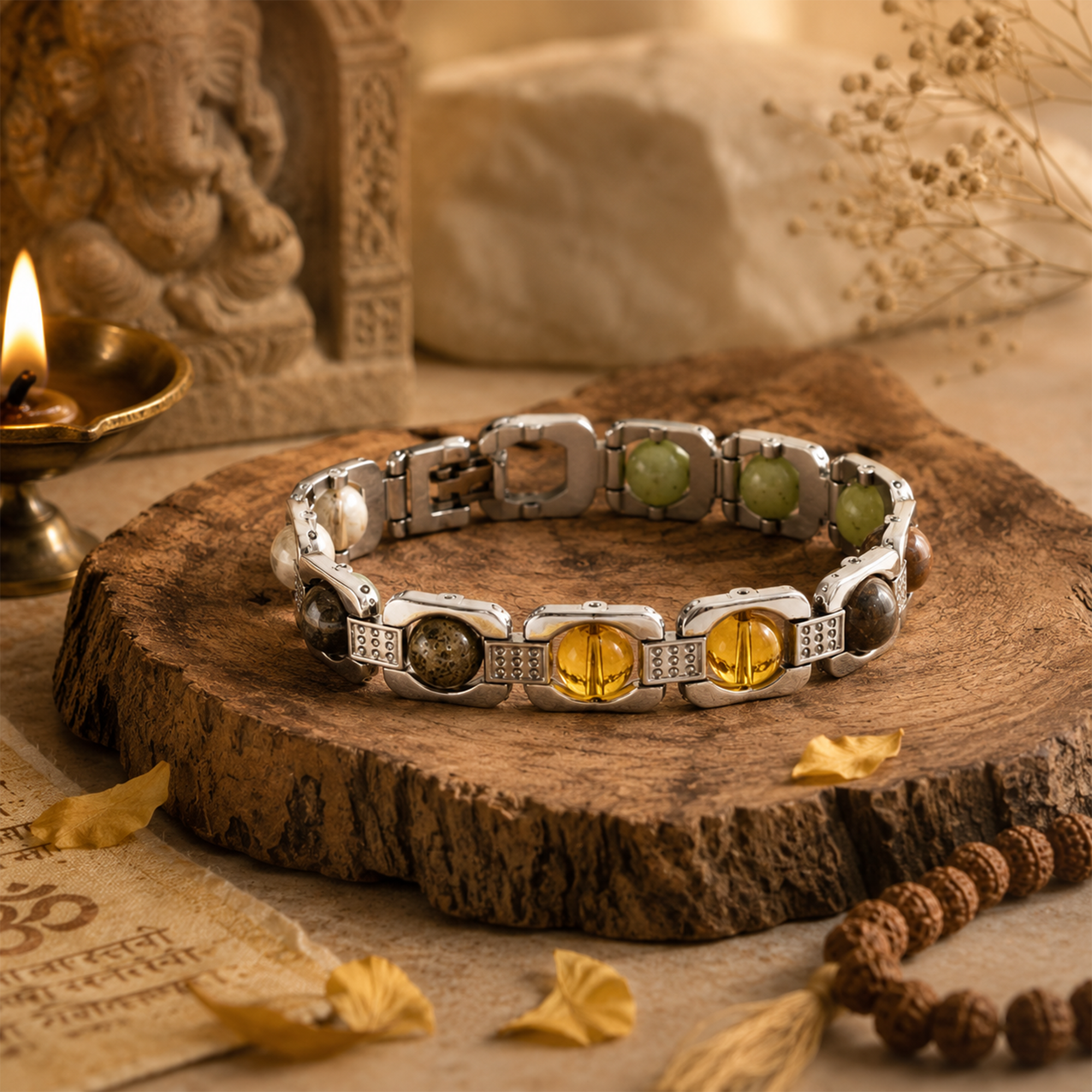 Metal Dhan Yog Bracelet (Silver)