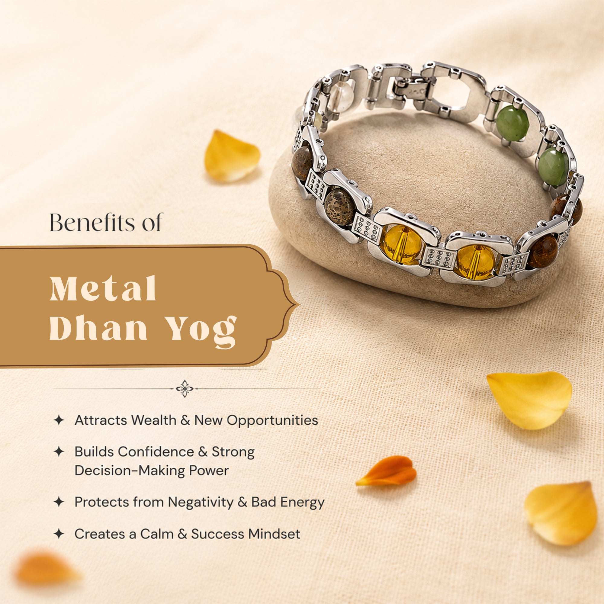 Metal Dhan Yog Bracelet (Silver)