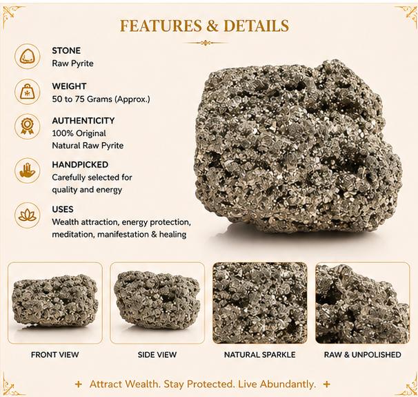 ORIGINAL RAW PYRITE STONE
