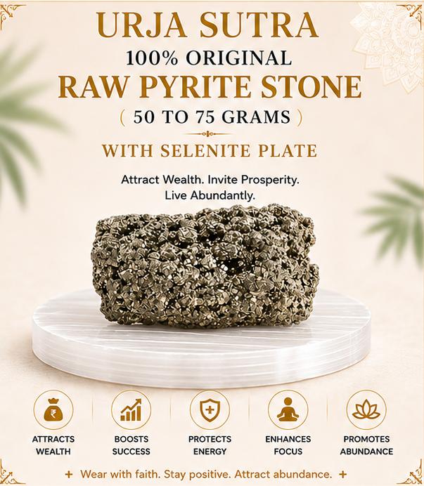 ORIGINAL RAW PYRITE STONE WITH RAW SELENITE PLATE