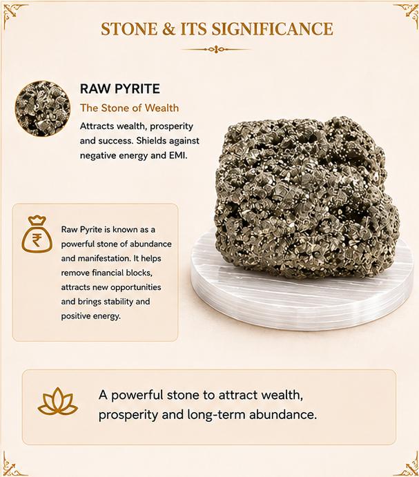 ORIGINAL RAW PYRITE STONE WITH RAW SELENITE PLATE