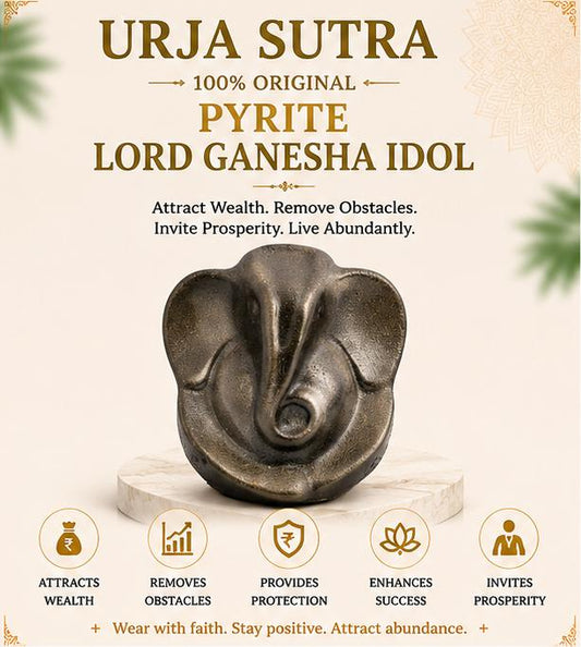 ORIGINAL PYRITE LORD GANESHA IDOL