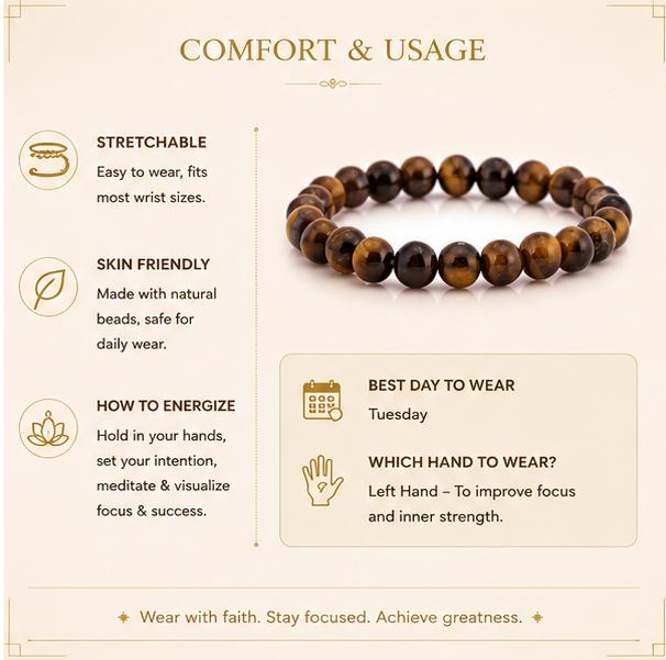 TIGER EYE - THE CONCENTRATION BOOSTER BRACELET