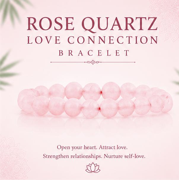 ROSE QUARTZ - LOVE CONNECTION BRACELET