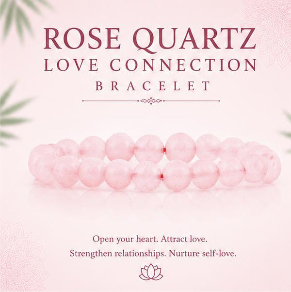 ROSE QUARTZ - LOVE CONNECTION BRACELET
