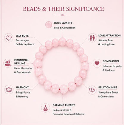 ROSE QUARTZ - LOVE CONNECTION BRACELET