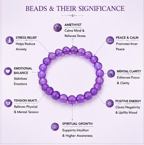 AMETHYST - STRESS & TENSION MUKTI BRACELET