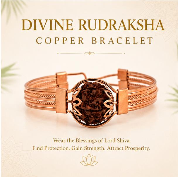 DIVINE RUDRAKSHA COPPER BRACELET