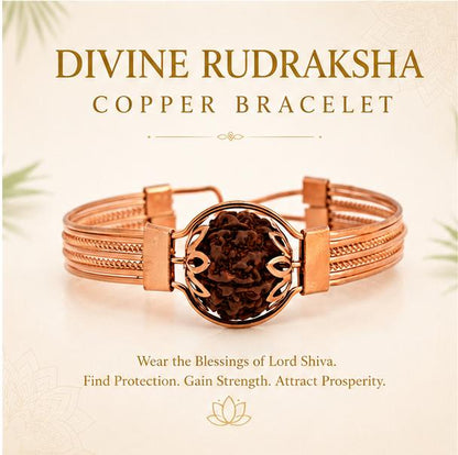 DIVINE RUDRAKSHA COPPER BRACELET