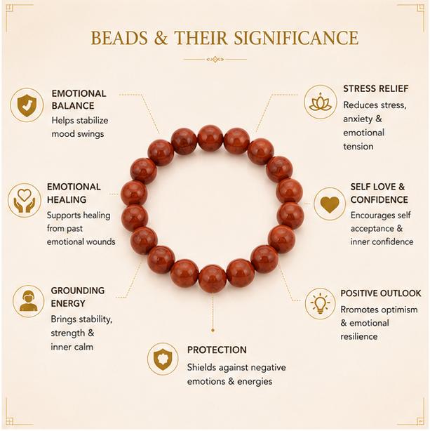 RED JASPER - EMOTIONAL SUPPORT BRACELET