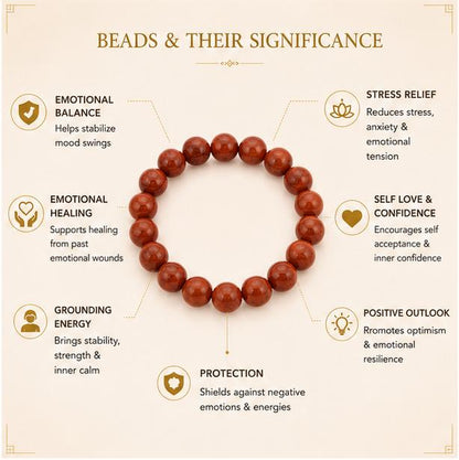RED JASPER - EMOTIONAL SUPPORT BRACELET