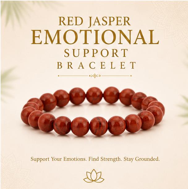 RED JASPER - EMOTIONAL SUPPORT BRACELET