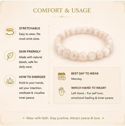 MOONSTONE - INNER PEACE & SELF LOVE BOOSTER BRACELET