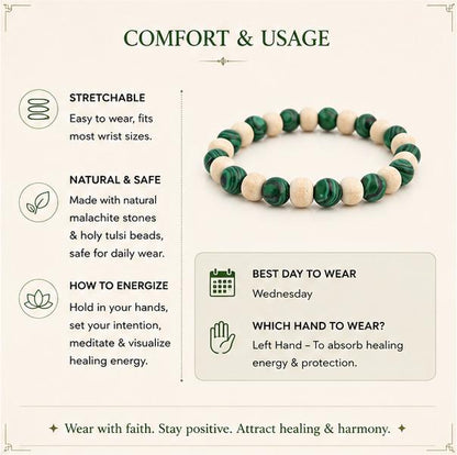 MALACHITE & HOLY TULSI - SANJEEVANI SUTRA