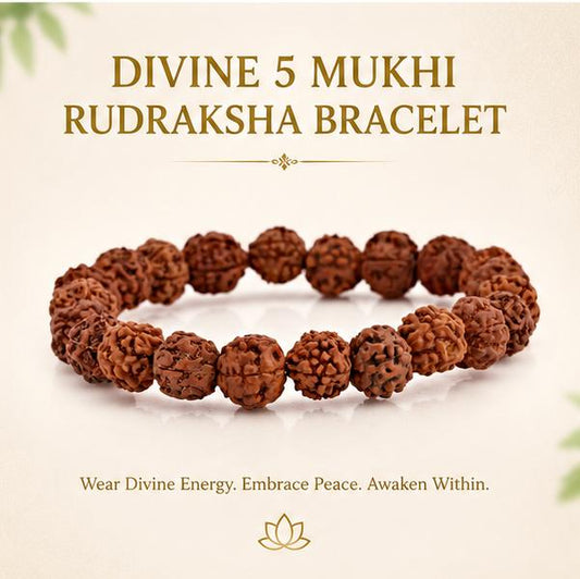 DIVINE 5 MUKHI RUDRAKSHA BRACELET