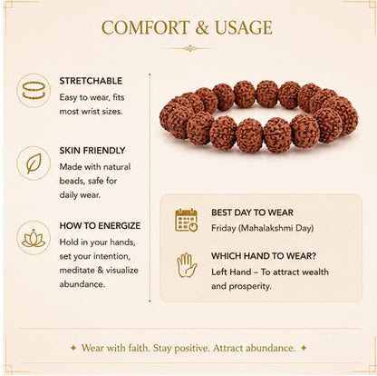 MAHALAKSHMI SIDDH 7 MUKHI RUDRAKSHA BRACELET