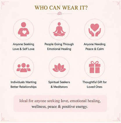 ROSE QUARTZ & HOLY TULSI - LOVE & WELLNESS SUPPORT BRACELET