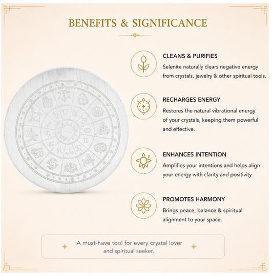 SELENITE CRYSTAL RECHARGING PLATE