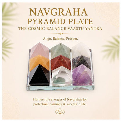 NAVGRAHA PYRAMID PLATE - THE COSMIC BALANCE VAASTU YANTRA