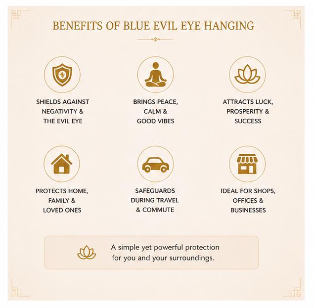 BLUE EVIL EYE HANGING